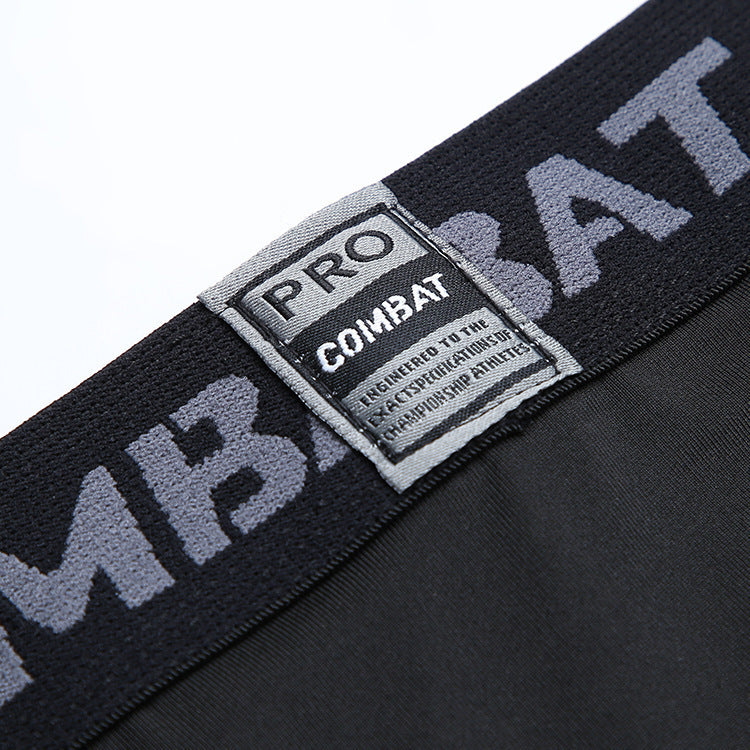 Tights Cropped Sports Training Trousers Men's Running Quick-drying Leggings - KuzuSHOP