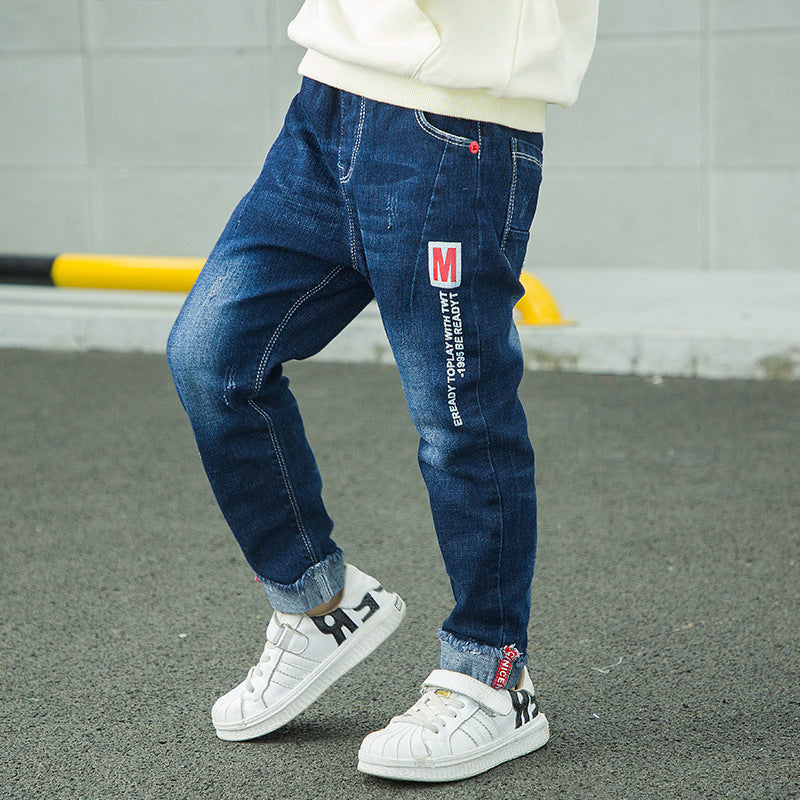 Fashion Jeans For Boys, Children, Korean Style, Long Pants - KuzuSHOP