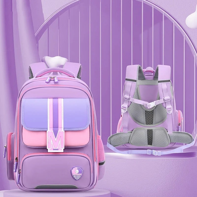Baby Burden Relief Spine Protection Primary School Student Schoolbag Large Capacity Lightweight Children Backpack - KuzuSHOP
