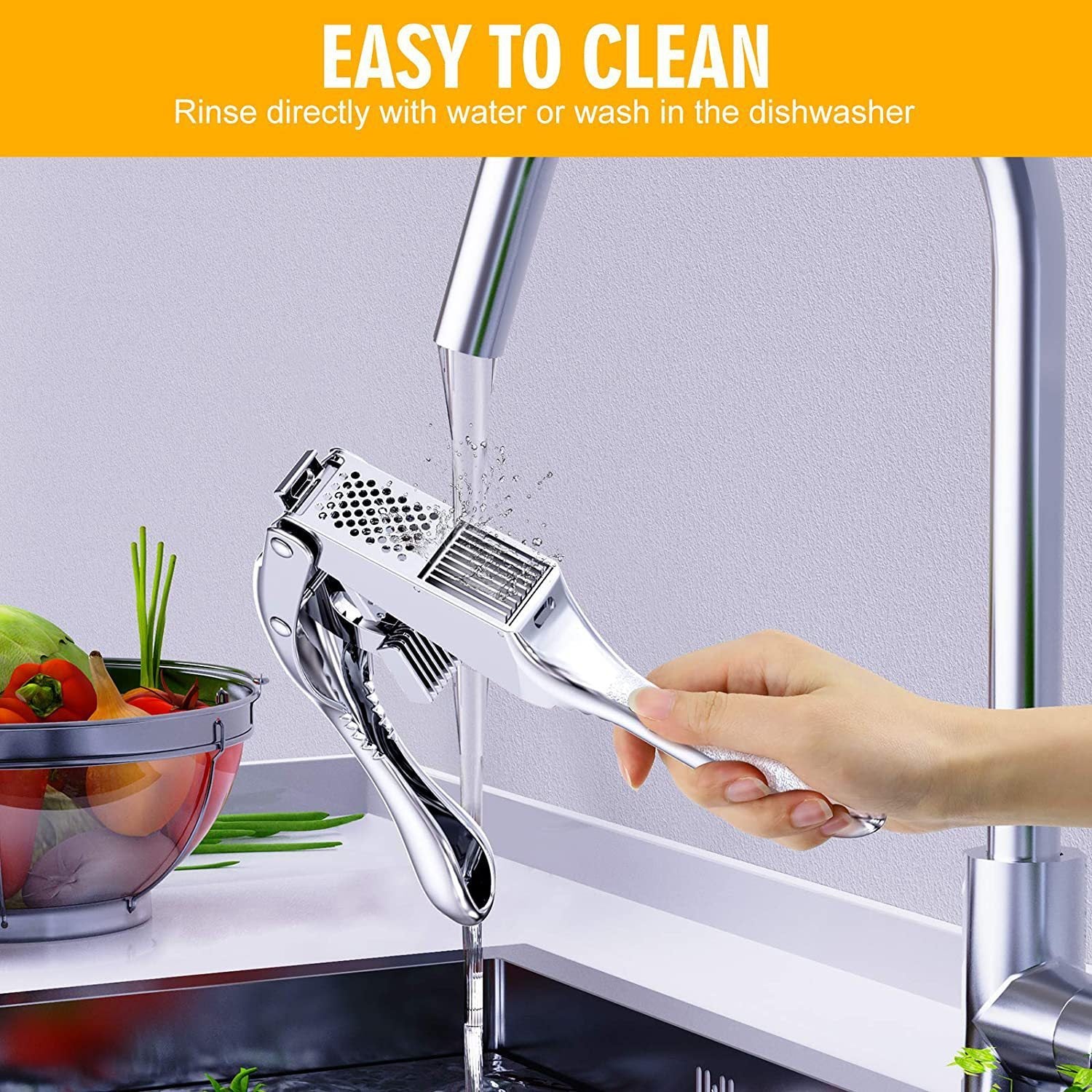 Two-in-one Multifunctional Garlic Press - KuzuSHOP