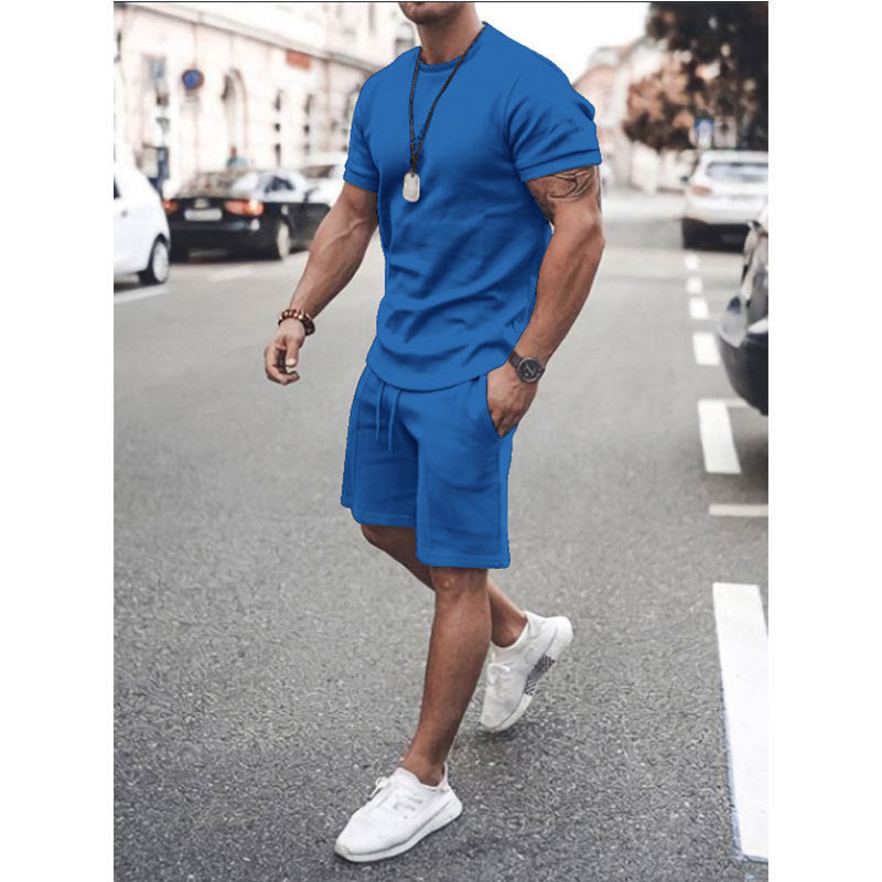 Short Sleeve Shorts Two-Piece Sports And Leisure - KuzuSHOP