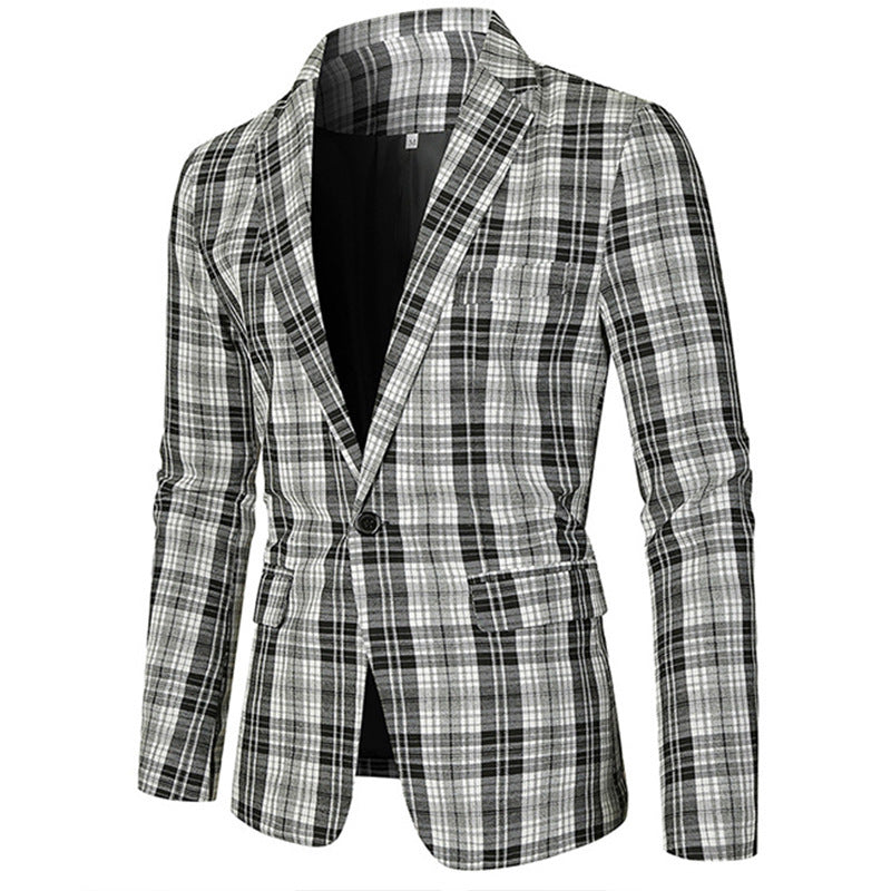 Spring New Striped Suit Jacket Men's Casual - KuzuSHOP
