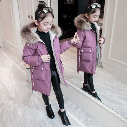 Girls' Down Jackets Anti-season Clearance Foreign Air - KuzuSHOP