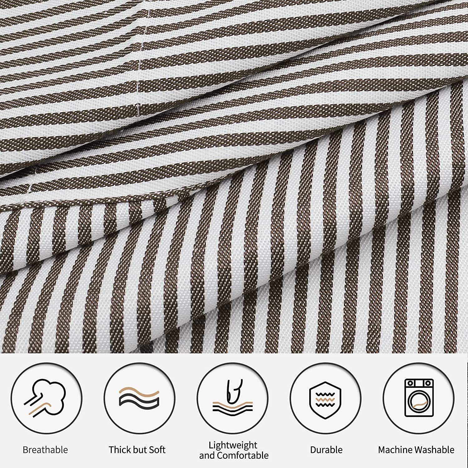 Halter Striped Polyester Restaurant Gardening Apron - KuzuSHOP