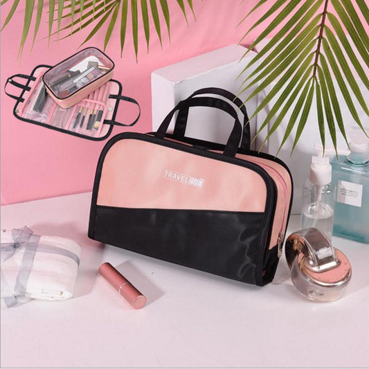 Simple Large Capacity Color Matching Cosmetic Storage Bag - KuzuSHOP