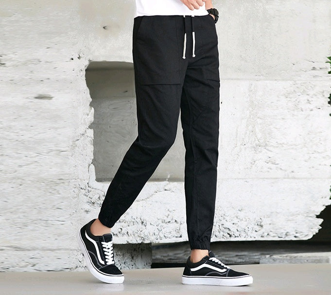 Sports pants, men's overalls, men's casual pants, Harlan nine pants, men's pants - KuzuSHOP