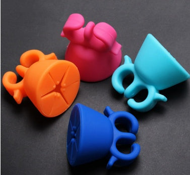 Silica gel nail  nail polish oil bottle holder - KuzuSHOP