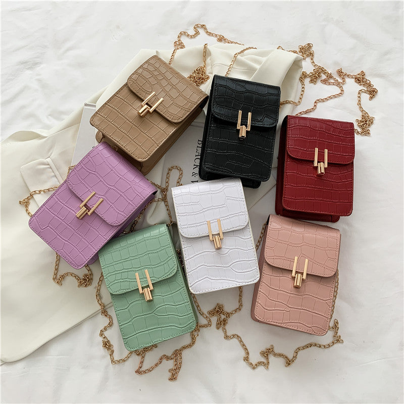 Pattern Fashion Women's Bag High-quality Texture Shoulder Bag Mobile Phone Bag PU Buckle Crossbody Bags For Women - KuzuSHOP
