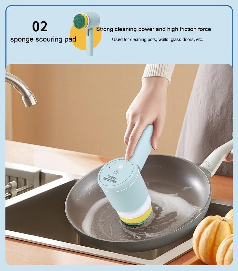 Handheld Multifunctional Electric Floor Cleaning Brush - KuzuSHOP