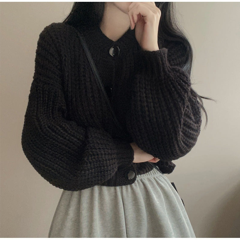 Women's Fashion Knitwear Sweater Short Coat - KuzuSHOP