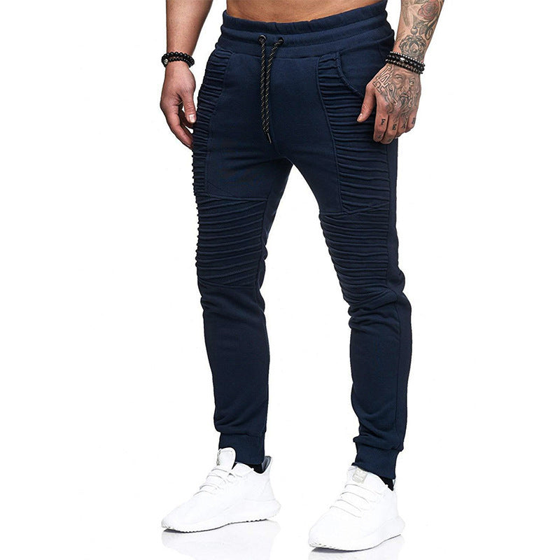 Casual Sports Pants Men's Pants Hip Hop Striped Fitness Pants - KuzuSHOP