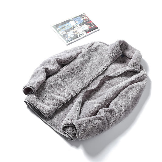 Couple Outdoor Fleece Cardigan For Men And Women To Keep Warm Double-sided - KuzuSHOP