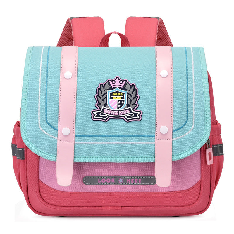 Elementary School Student Schoolbag British Style Boys And Girls Burden Reduction Children Backpack - KuzuSHOP