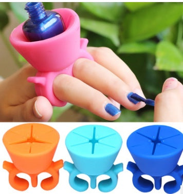 Silica gel nail  nail polish oil bottle holder - KuzuSHOP