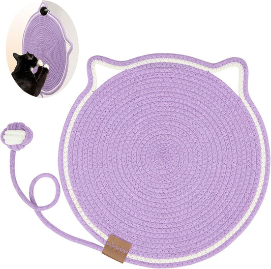 Braided Cotton Rope Cat Claw Mat Self Hi Ball One Piece Sleeping Mat Washable Anti Sticky Scratching Artifact Cat Scratching Mat Pet Products - KuzuSHOP