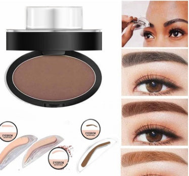 Eyebrow Powder Stamp Tint Stencil Kit Cosmetics Professional Makeup Waterproof Eye Brow Stamp Lift Eyebrow Enhancers Stencil Kit - KuzuSHOP