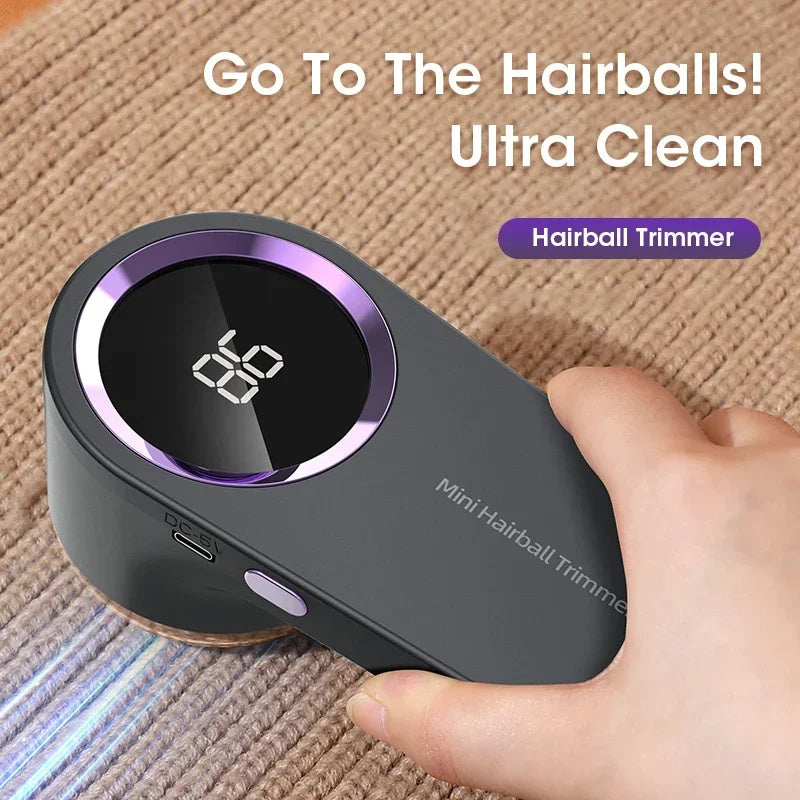 Lint Remover For Clothing Portable Electric Fuzz Pellet Remover LED Display Rechargeable For Clothes Fabric Shaver Fluff Remover - KuzuSHOP