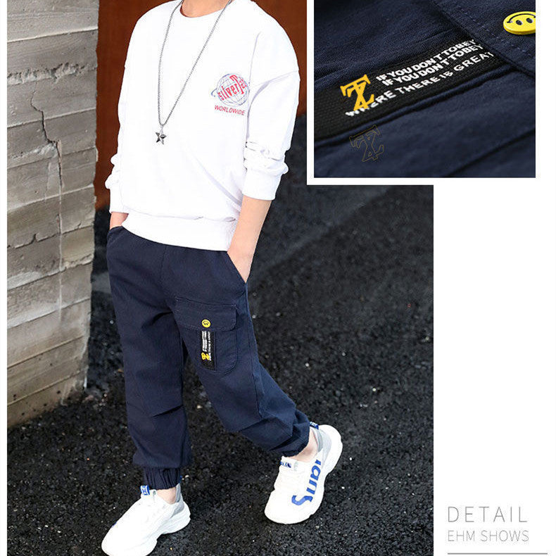 Boys' Casual Pants Spring And Autumn Decoration Body - KuzuSHOP