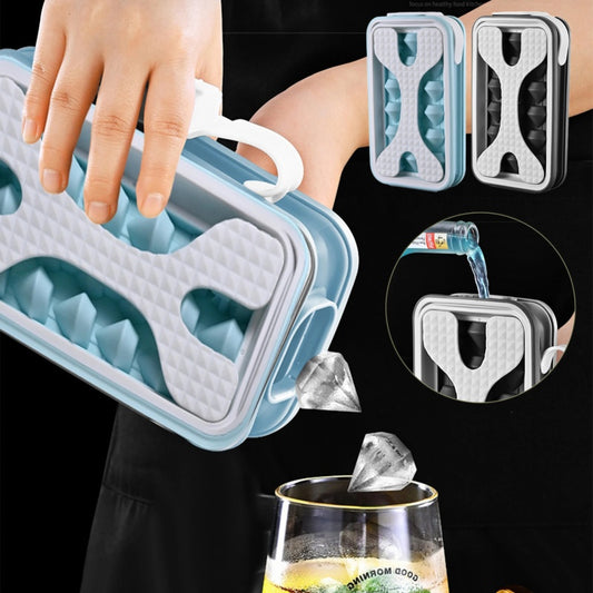 2in1 Portable Silicone Ice Ball Mold Ice Maker Water Bottle Ice Cube Mould Bottle Creative Ice Ball Diamond Curling Summer Kitchen Gadgets - KuzuSHOP