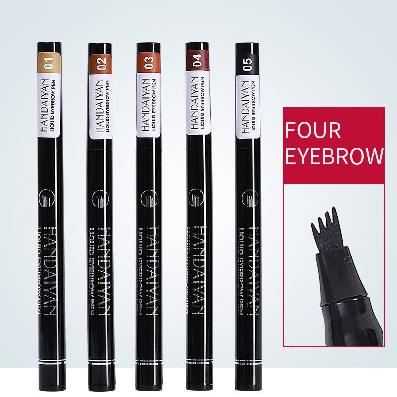 Four-head Eyebrow Pencil Liquid Eyebrow Pencil Tattoo Eyebrow Pencil Eyebrow Pencil 4-head Eyebrow Pencil Four-jaw Eyebrow Pencil - KuzuSHOP