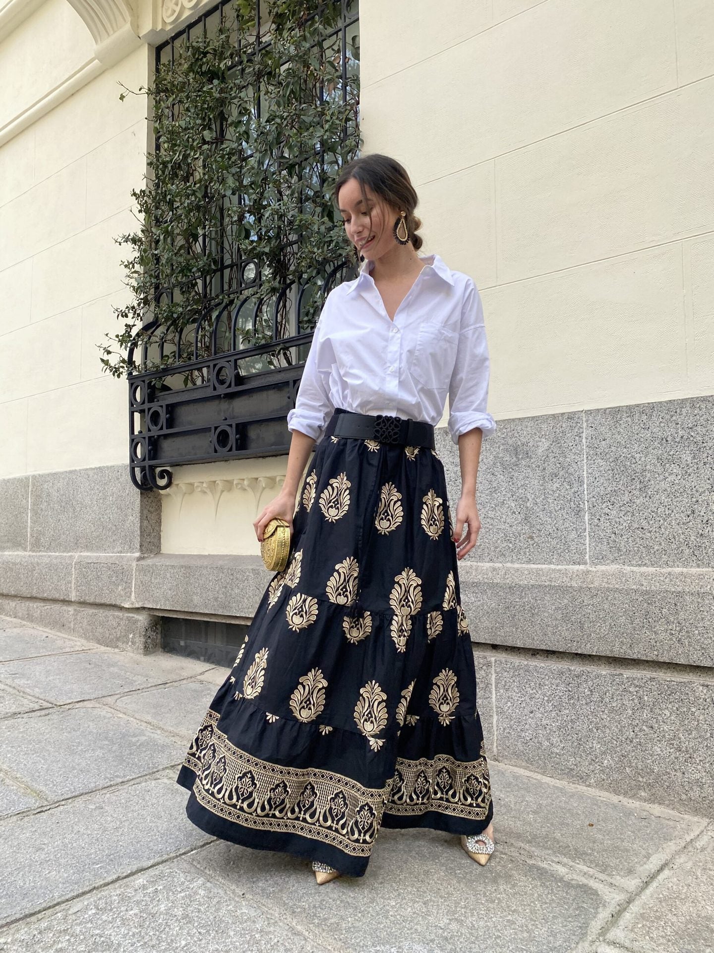 Women's Fashion Printed Pleated Holiday Dress - KuzuSHOP