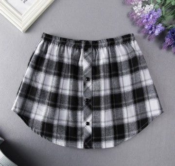 Women All-match Shirts Sweaters And Fake Skirts - KuzuSHOP
