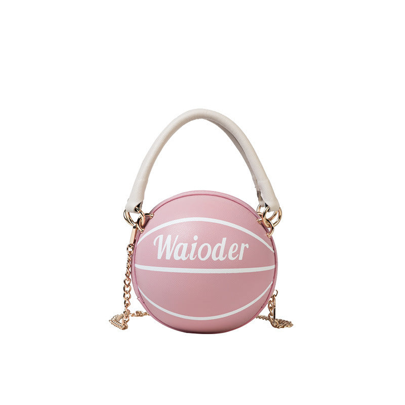 Basketball Shape Handbags and Purses for Women Chain Shoulder Crossbody Bag Girls Ladies HandBags - KuzuSHOP