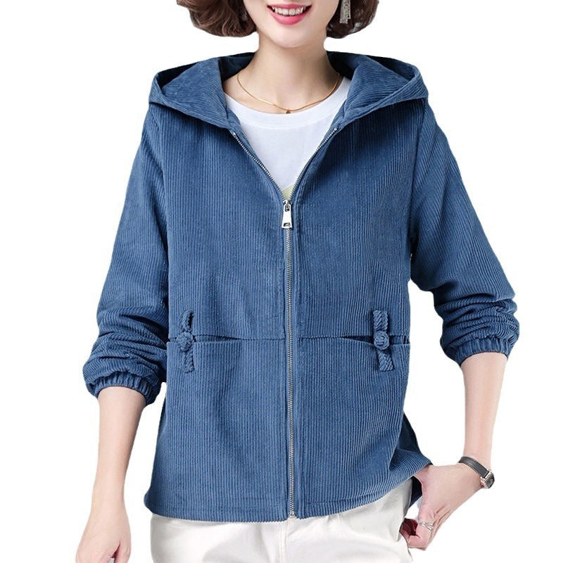 Autumn And Winter New Corduroy Women's Jacket Popular Leisure All-matching - KuzuSHOP