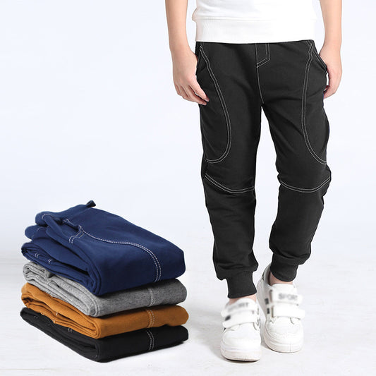 Spring And Autumn New Children's Pure Cotton Casual Sports Pants - KuzuSHOP