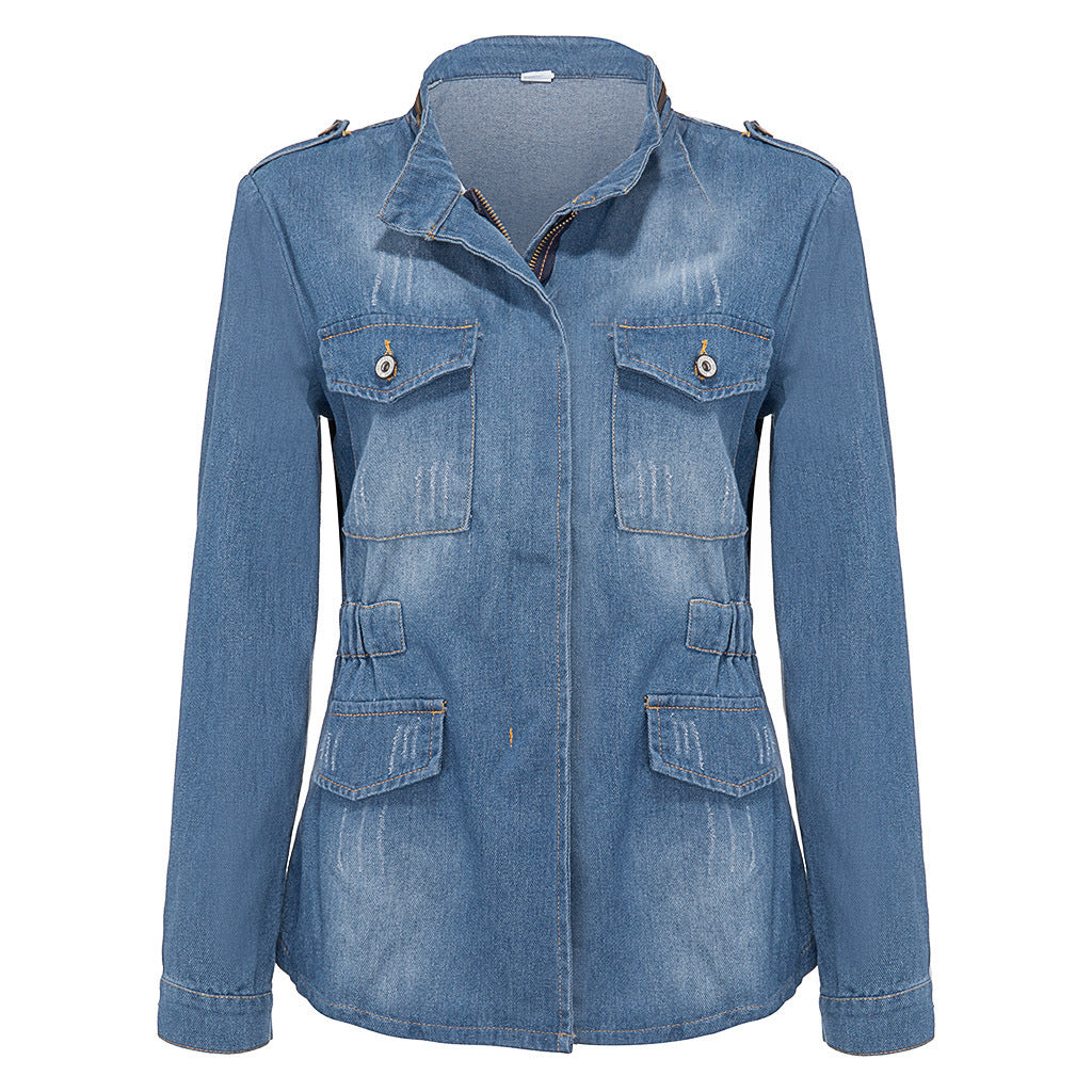 Women Denim Jacket - KuzuSHOP