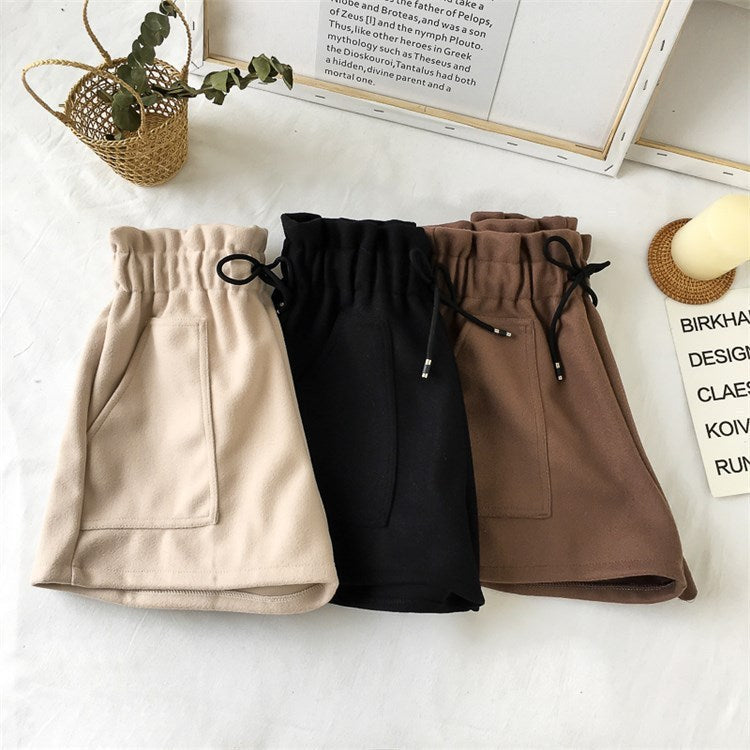 Women's High Waist Wide Leg A-line Boots Shorts - KuzuSHOP