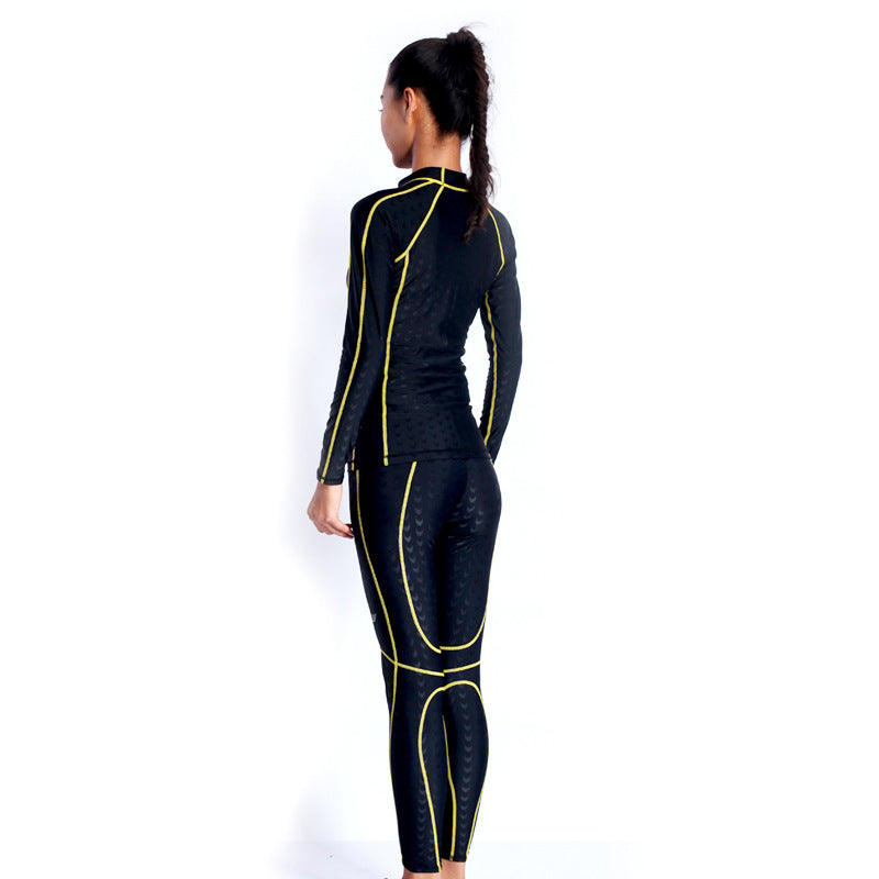 Competition Professional Long Quick-drying Drag Reduction Long Swimming Trunks - KuzuSHOP