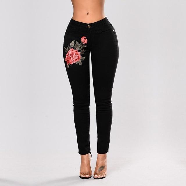 Ripped Jeans For Women Women Jeans Pencil Pants Denim Jeans - KuzuSHOP