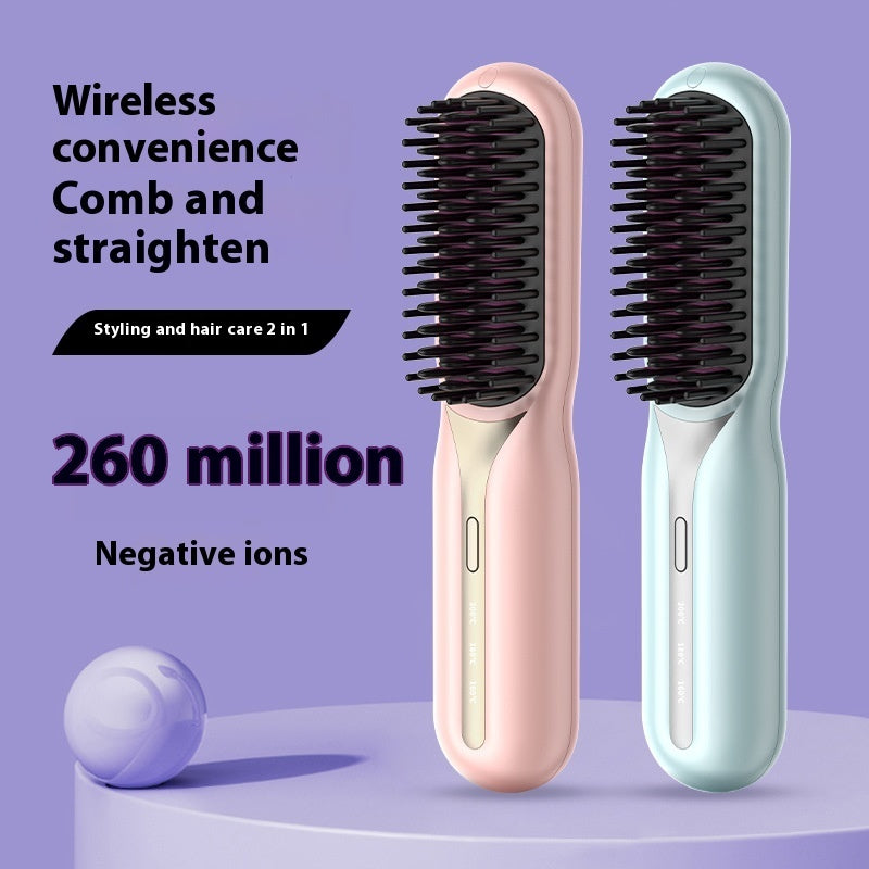 Home Straight Comb Wireless Charging Hair Straighteners - KuzuSHOP
