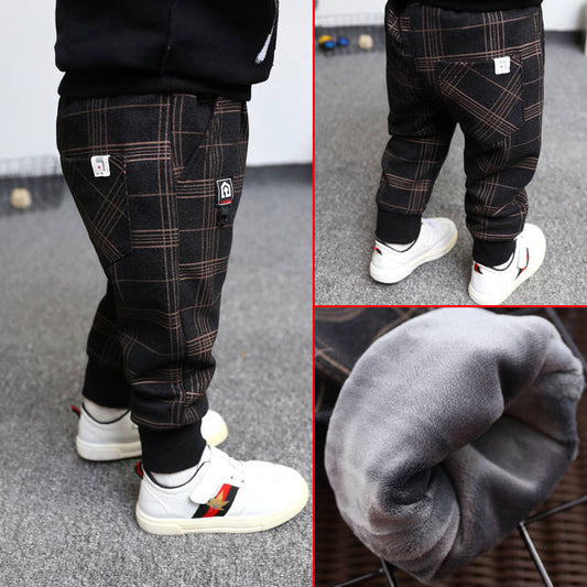 New style baby wear Plush trousers in winter - KuzuSHOP