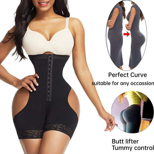 Women Shapewear High Waist Butt Lifter Tummy Control Underwear Workout Waist Trainer Corset - KuzuSHOP