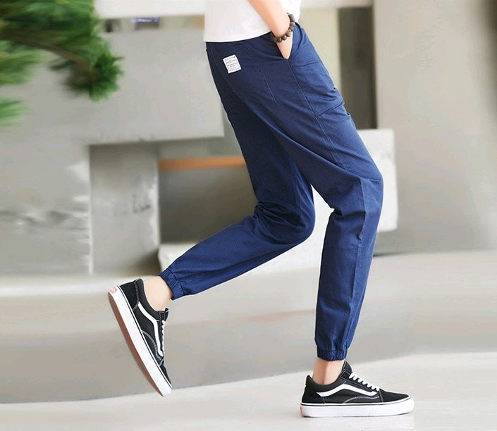 Sports pants, men's overalls, men's casual pants, Harlan nine pants, men's pants - KuzuSHOP