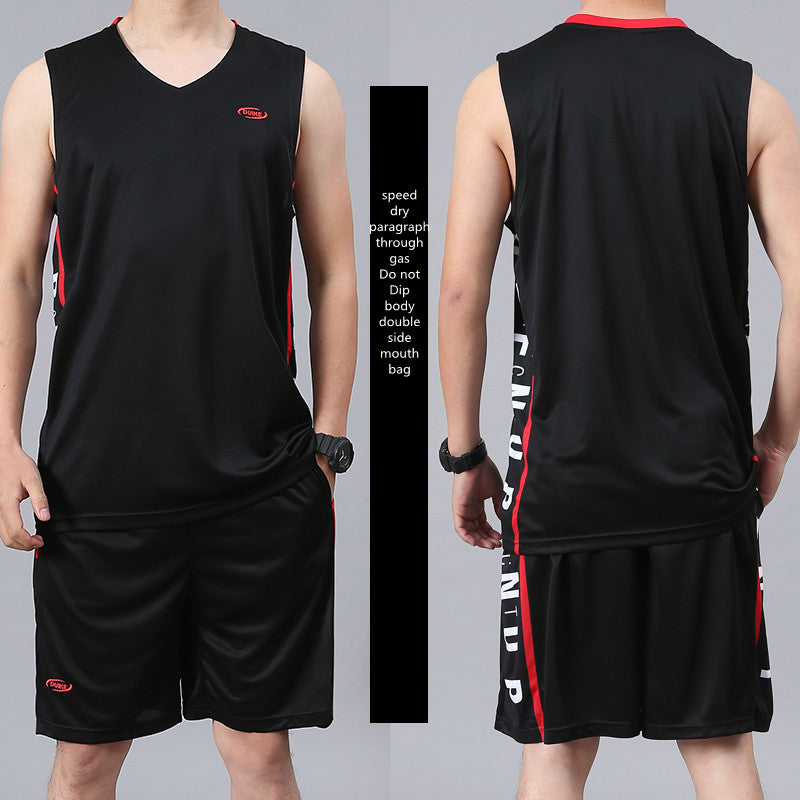 Casual Wear Sleeveless Thin Vest Running Wear Shorts Sportswear - KuzuSHOP