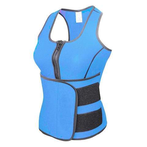 Rubber Body Sculpting Waistband Sports Waistcoat - KuzuSHOP
