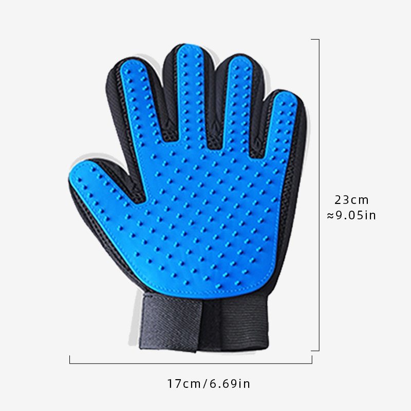 Cat Grooming Glove For Cats Wool Glove Pet Hair Deshedding Brush Comb Glove For Pet Dog Cleaning Massage Glove For Animal Sale - KuzuSHOP