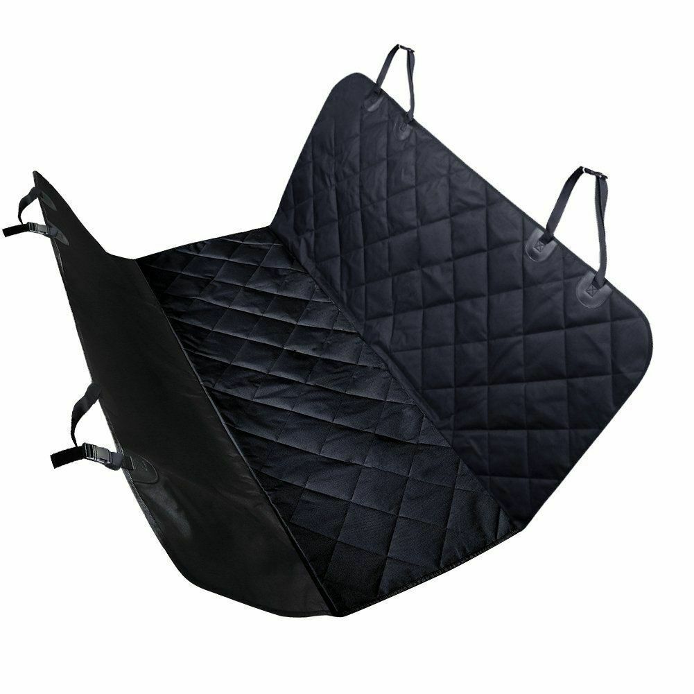 Seat Cover Rear Back Car Pet Dog Travel Waterproof Bench Protector Luxury -Black - KuzuSHOP
