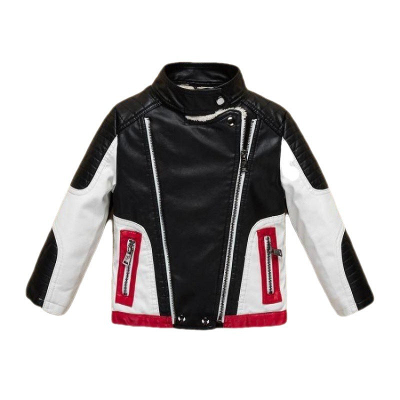 Boy's Thickened Leather Jacket Is Handsome - KuzuSHOP