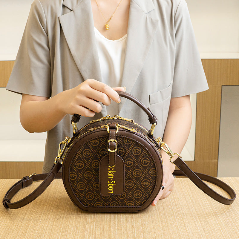 Fashion Small Round Bag Retro Handbag Commuter - KuzuSHOP
