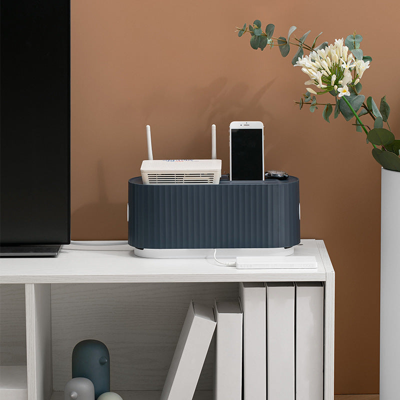 Power Strip Wire Case Cable Storage Box Anti Dust Charger Socket Organizer Network Line Storage Bin Charger Wire Management - KuzuSHOP