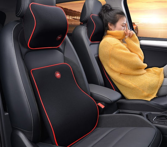 Car Headrest Neck Protector Backrest Car Seat Pillow Lumbar Pillow Memory Foam - KuzuSHOP
