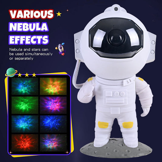 Galaxy Star Projector Starry Sky Night Light Astronaut Lamp Home Room Decor Decoration Bedroom Decorative Luminaires Gift - KuzuSHOP