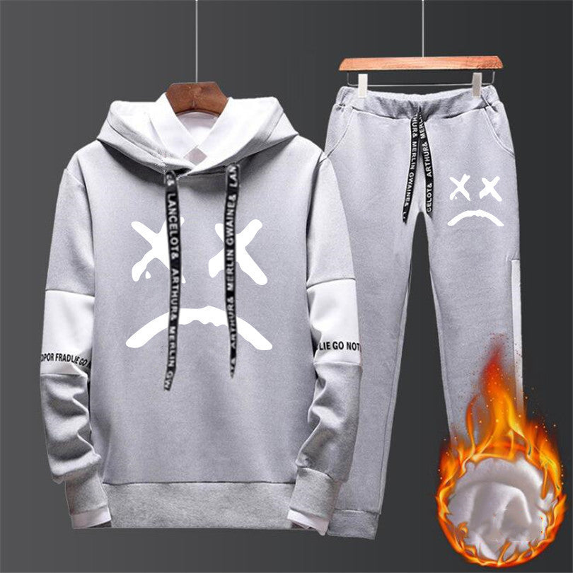 Couple plus fleece sweater suit - KuzuSHOP
