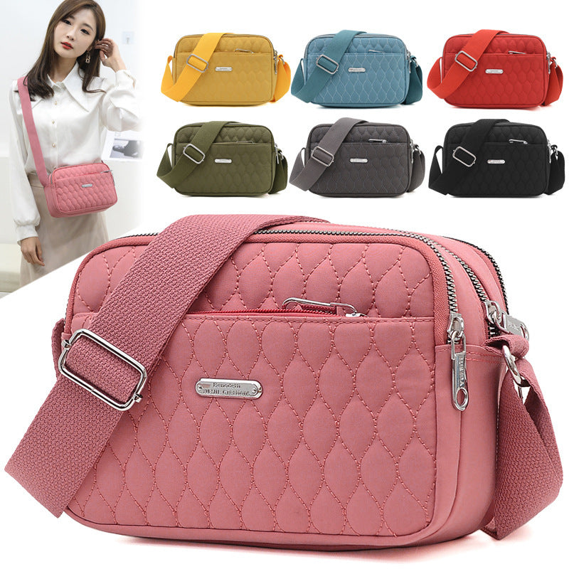 Rhombus Creative Fashion Solid Color Large Capacity Shoulder Messenger Bag - KuzuSHOP