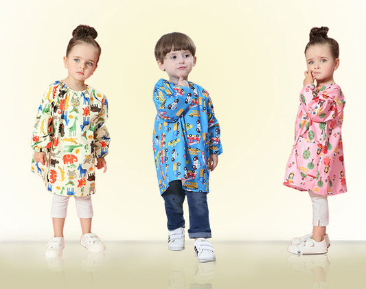 Children's Overalls Play Sand Waterproof Painting Clothes Baby - KuzuSHOP
