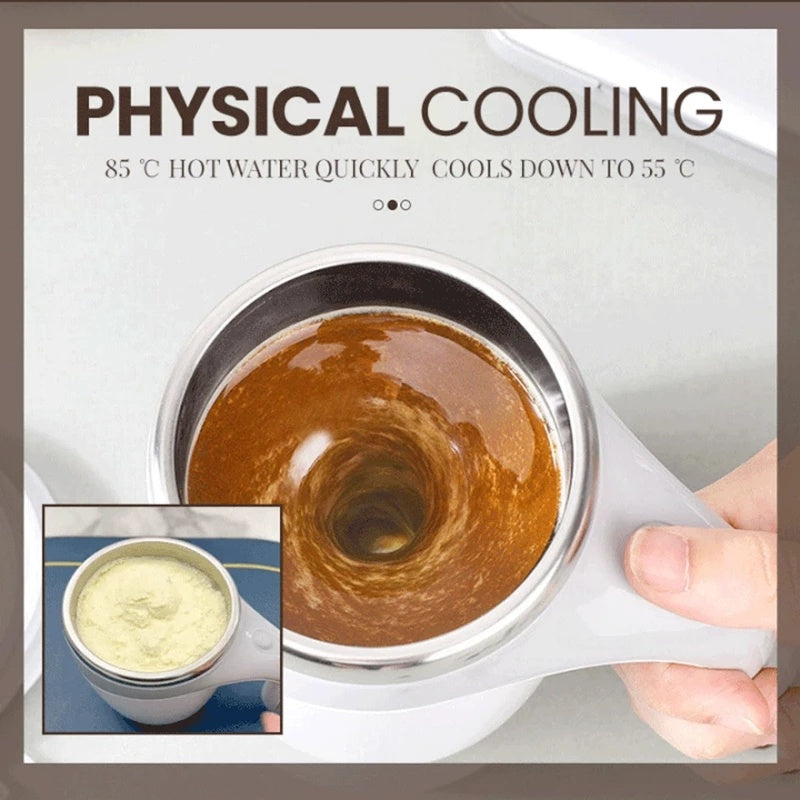 Rechargeable Model Automatic Stirring Cup Coffee Cup High Value Electric Stirring Cup Lazy Milkshake Rotating Magnetic Water Cup - KuzuSHOP